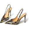 imageFSJ Womens Pointed Toe Stiletto Pumps Chic Slingback High Heels Slip on Ladies Party Office Dress Ladies ShoesButterfly