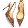 imageFSJ Womens Pointed Toe Stiletto Pumps Chic Slingback High Heels Slip on Ladies Party Office Dress Ladies ShoesGeometry