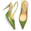 imageFSJ Womens Pointed Toe Stiletto Pumps Chic Slingback High Heels Slip on Ladies Party Office Dress Ladies ShoesGreen