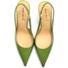 imageFSJ Womens Pointed Toe Stiletto Pumps Chic Slingback High Heels Slip on Ladies Party Office Dress Ladies ShoesGreen