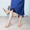 imageFSJ Womens Pointed Toe Stiletto Pumps Chic Slingback High Heels Slip on Ladies Party Office Dress Ladies ShoesNude