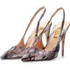 imageFSJ Womens Pointed Toe Stiletto Pumps Chic Slingback High Heels Slip on Ladies Party Office Dress Ladies ShoesPurple Snake
