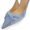 imageFSJ Womens Pointed Toe Stiletto Pumps Chic Slingback High Heels Slip on Ladies Party Office Dress Ladies ShoesRoyal Blue