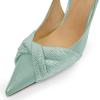 imageFSJ Womens Pointed Toe Stiletto Pumps Chic Slingback High Heels Slip on Ladies Party Office Dress Ladies ShoesTurquoise