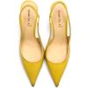 imageFSJ Womens Pointed Toe Stiletto Pumps Chic Slingback High Heels Slip on Ladies Party Office Dress Ladies ShoesYellow