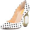 White Polka Dot
