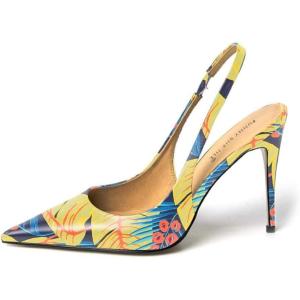 imageFSJ Womens Pointed Toe Stiletto Pumps Chic Slingback High Heels Slip on Ladies Party Office Dress Ladies ShoesPlants