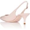 imageFSJ Women Dressy Pointed Toe Pumps Kitten Heel Slingback with Buckle Jeans Ladies Shoes Size 415 USBlush