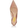 imageFSJ Women Dressy Pointed Toe Pumps Kitten Heel Slingback with Buckle Jeans Ladies Shoes Size 415 USNudesuede