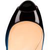 imageFSJ Women Flattering Peep Toe Party Dress Shoes Glossy Patent Stiletto High Heel Pumps Size 415 USBlue Gradient