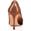 imageFSJ Women Flattering Peep Toe Party Dress Shoes Glossy Patent Stiletto High Heel Pumps Size 415 USBronze Gradient