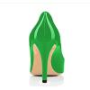 imageFSJ Women Flattering Peep Toe Party Dress Shoes Glossy Patent Stiletto High Heel Pumps Size 415 USGreen