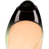 imageFSJ Women Flattering Peep Toe Party Dress Shoes Glossy Patent Stiletto High Heel Pumps Size 415 USGreen Gradient