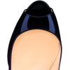 imageFSJ Women Flattering Peep Toe Party Dress Shoes Glossy Patent Stiletto High Heel Pumps Size 415 USPurple Gradient