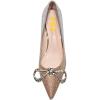 imageFSJ Women Graceful Shiny Bowknot Pointed Toe Flats Low Heel Slip On Casual Daily Walking Ladies Shoes Size 415 USGlitter Gradient