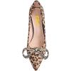 imageFSJ Women Graceful Shiny Bowknot Pointed Toe Flats Low Heel Slip On Casual Daily Walking Ladies Shoes Size 415 USLeopard