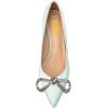 imageFSJ Women Graceful Shiny Bowknot Pointed Toe Flats Low Heel Slip On Casual Daily Walking Ladies Shoes Size 415 USTurquoise