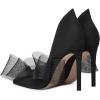 imageFSJ Women Sexy Prom Pointy Toe High Heel Stiletto Pumps Closed Toe Slip On Swallow Tailed Dress Party Shoes 415 USBlack Bows