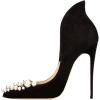 imageFSJ Women Sexy Prom Pointy Toe High Heel Stiletto Pumps Closed Toe Slip On Swallow Tailed Dress Party Shoes 415 USBlack Pearls