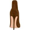 imageFSJ Women Sexy Prom Pointy Toe High Heel Stiletto Pumps Closed Toe Slip On Swallow Tailed Dress Party Shoes 415 USBrown