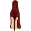 imageFSJ Women Sexy Prom Pointy Toe High Heel Stiletto Pumps Closed Toe Slip On Swallow Tailed Dress Party Shoes 415 USDark Redchain 1