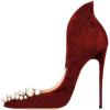 imageFSJ Women Sexy Prom Pointy Toe High Heel Stiletto Pumps Closed Toe Slip On Swallow Tailed Dress Party Shoes 415 USDark Redpearls