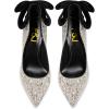 imageFSJ Women Sexy Prom Pointy Toe High Heel Stiletto Pumps Closed Toe Slip On Swallow Tailed Dress Party Shoes 415 USGlitter