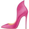 imageFSJ Women Sexy Prom Pointy Toe High Heel Stiletto Pumps Closed Toe Slip On Swallow Tailed Dress Party Shoes 415 USHot Pink