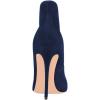 imageFSJ Women Sexy Prom Pointy Toe High Heel Stiletto Pumps Closed Toe Slip On Swallow Tailed Dress Party Shoes 415 USNavy