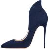 imageFSJ Women Sexy Prom Pointy Toe High Heel Stiletto Pumps Closed Toe Slip On Swallow Tailed Dress Party Shoes 415 USNavy