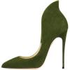 imageFSJ Women Sexy Prom Pointy Toe High Heel Stiletto Pumps Closed Toe Slip On Swallow Tailed Dress Party Shoes 415 USOlive