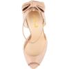 imageFSJ Ankle Strap High Gold Block Heels Slingback Side Flowers Pump Slingback Bow Open Toe Fashion Party Prom Sandal Shoe for Women 415 USPink