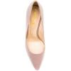 imageFSJ Women Bridal Pointed Toe Mid Low Heels Crystal Pumps Slip on Comfort Wedding Glitter ShoesPink