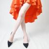 imageFSJ Women Fashion Low Kitten Heels Pumps Pointed Toe Slingback Sandals Comfy Wedding Party Sexy Dress Shoes Size 415 USBlack