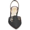 imageFSJ Women Fashion Low Kitten Heels Pumps Pointed Toe Slingback Sandals Comfy Wedding Party Sexy Dress Shoes Size 415 USBlack Strap