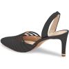 imageFSJ Women Fashion Low Kitten Heels Pumps Pointed Toe Slingback Sandals Comfy Wedding Party Sexy Dress Shoes Size 415 USBlack Strap