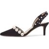 imageFSJ Women Fashion Low Kitten Heels Pumps Pointed Toe Slingback Sandals Comfy Wedding Party Sexy Dress Shoes Size 415 USBlackpearl
