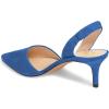 imageFSJ Women Fashion Low Kitten Heels Pumps Pointed Toe Slingback Sandals Comfy Wedding Party Sexy Dress Shoes Size 415 USBlue