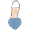 imageFSJ Women Fashion Low Kitten Heels Pumps Pointed Toe Slingback Sandals Comfy Wedding Party Sexy Dress Shoes Size 415 USDeepskyblue