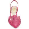 imageFSJ Women Fashion Low Kitten Heels Pumps Pointed Toe Slingback Sandals Comfy Wedding Party Sexy Dress Shoes Size 415 USFuchsia