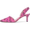 imageFSJ Women Fashion Low Kitten Heels Pumps Pointed Toe Slingback Sandals Comfy Wedding Party Sexy Dress Shoes Size 415 USFuchsia Camo