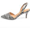 imageFSJ Women Fashion Low Kitten Heels Pumps Pointed Toe Slingback Sandals Comfy Wedding Party Sexy Dress Shoes Size 415 USMarbling