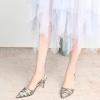 imageFSJ Women Fashion Low Kitten Heels Pumps Pointed Toe Slingback Sandals Comfy Wedding Party Sexy Dress Shoes Size 415 USMarbling