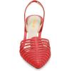 imageFSJ Women Fashion Low Kitten Heels Pumps Pointed Toe Slingback Sandals Comfy Wedding Party Sexy Dress Shoes Size 415 USRed 2
