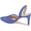 imageFSJ Women Fashion Low Kitten Heels Pumps Pointed Toe Slingback Sandals Comfy Wedding Party Sexy Dress Shoes Size 415 USRoyal Blue