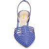 imageFSJ Women Fashion Low Kitten Heels Pumps Pointed Toe Slingback Sandals Comfy Wedding Party Sexy Dress Shoes Size 415 USRoyal Blue