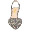 imageFSJ Women Fashion Low Kitten Heels Pumps Pointed Toe Slingback Sandals Comfy Wedding Party Sexy Dress Shoes Size 415 USYellow Camo