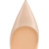 imageFSJ Women Formal Pointed Toe Pumps High Heel Sexy Stilettos Slip On Office Cute Evening Dress Shoes Size 415 USBeige Leather