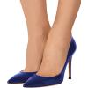 imageFSJ Women Formal Pointed Toe Pumps High Heel Sexy Stilettos Slip On Office Cute Evening Dress Shoes Size 415 USBlue