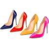 imageFSJ Women Formal Pointed Toe Pumps High Heel Sexy Stilettos Slip On Office Cute Evening Dress Shoes Size 415 USBlue